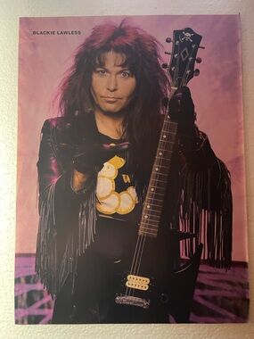 W.A.S.P. Blackie Lawless pinup